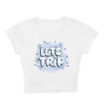 Sturniolo Lets Trip Blue Airbrush Baby Tee - White